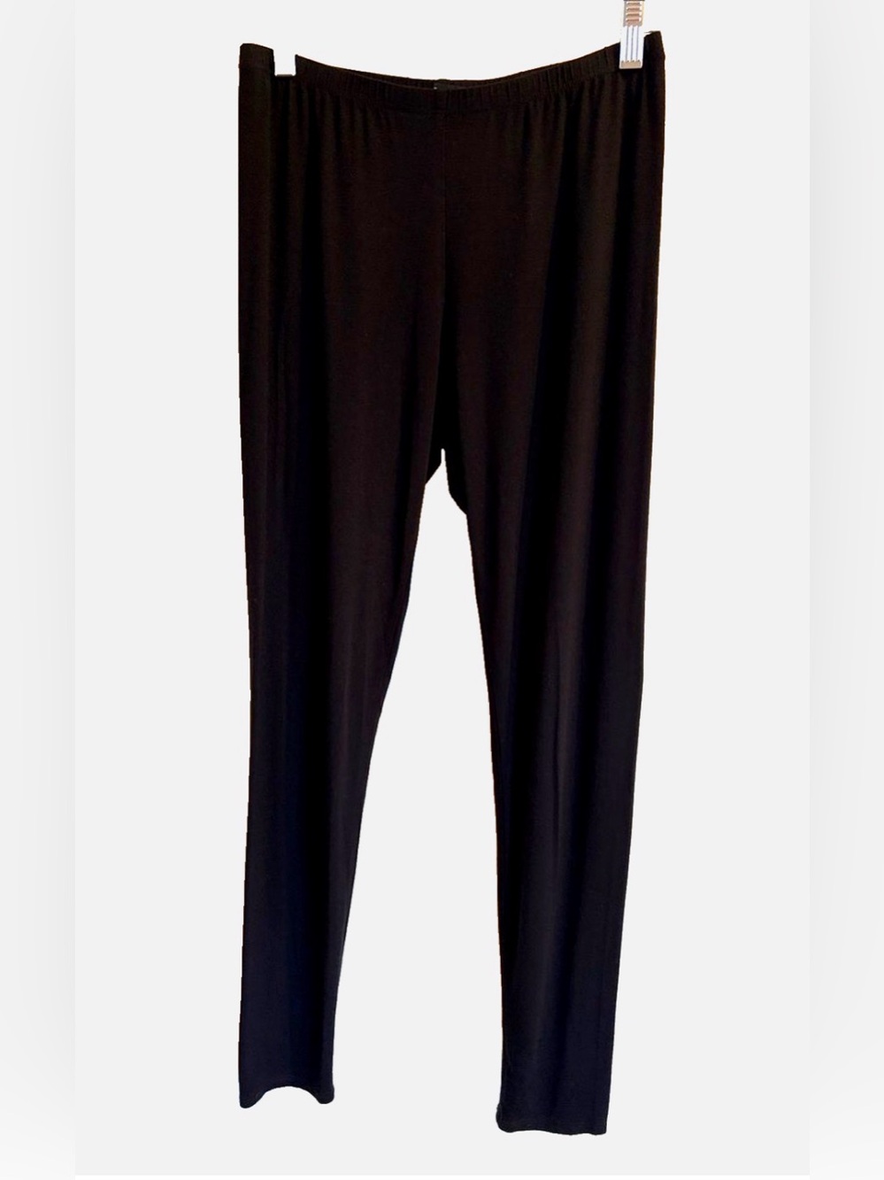 Eileen Fisher Black Leggings S Pull On Slim Stretch Knit Pants